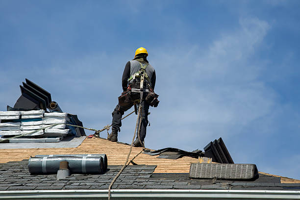 Professional Roof Replacement technician working in Bellevue, IL